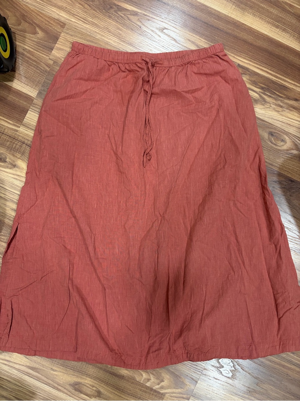 Women’s Rust Drawstring Midi Skirt